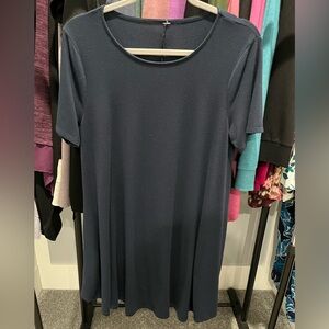 Navy Blue Short Sleeve Tunic/Dress